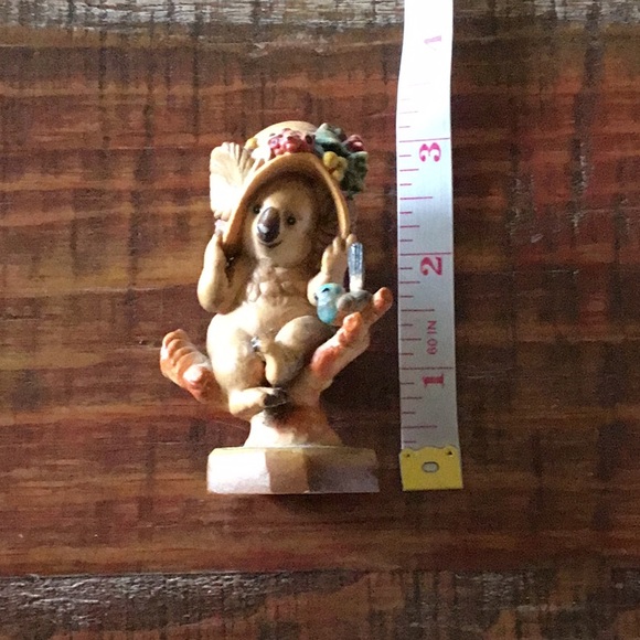 Vintage ANRI Sarah Kay Wooden 3” Koala Bear With Hat Figurine Made in Italy - Picture 13 of 13